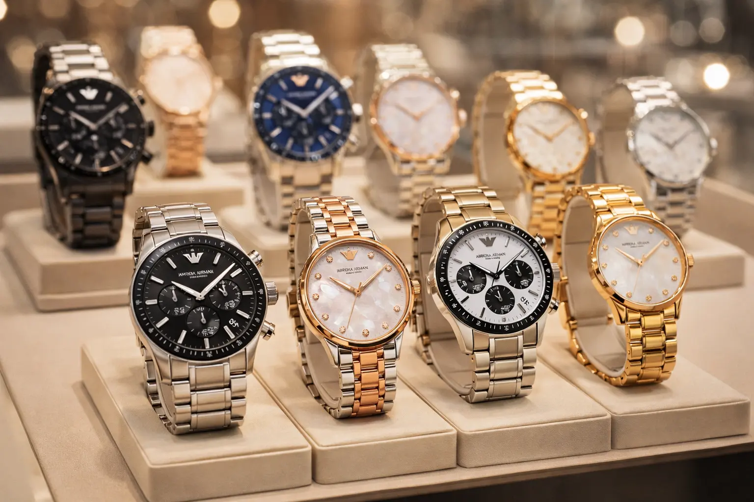 Emporio Armani watch wholesale display case
