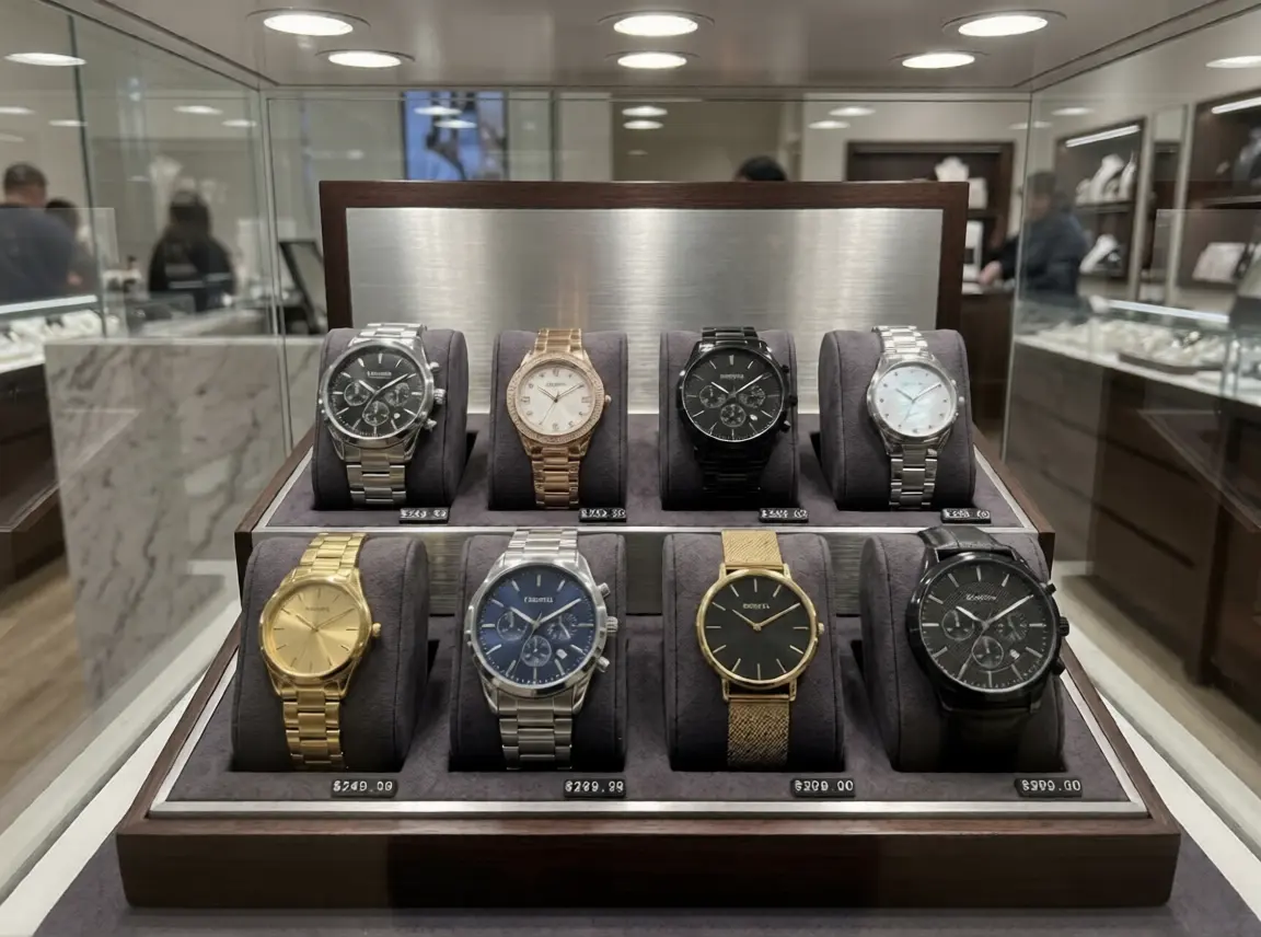 Hugo Boss watches wholesale display arrangement