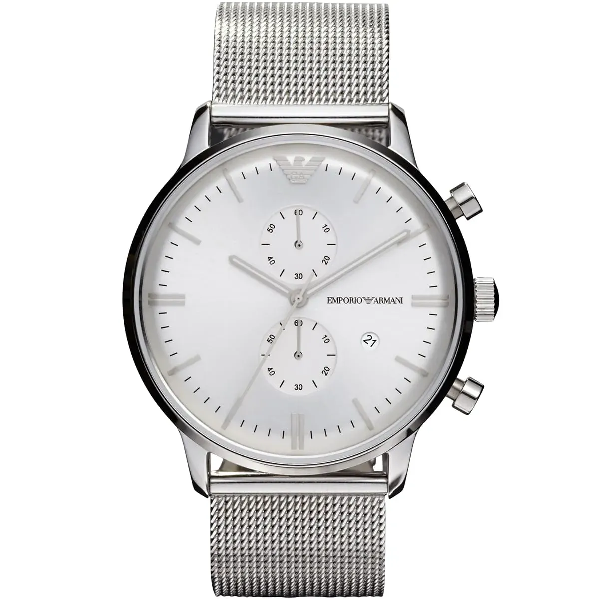 Classic Chronograph AR0390 40mm Silver Dial