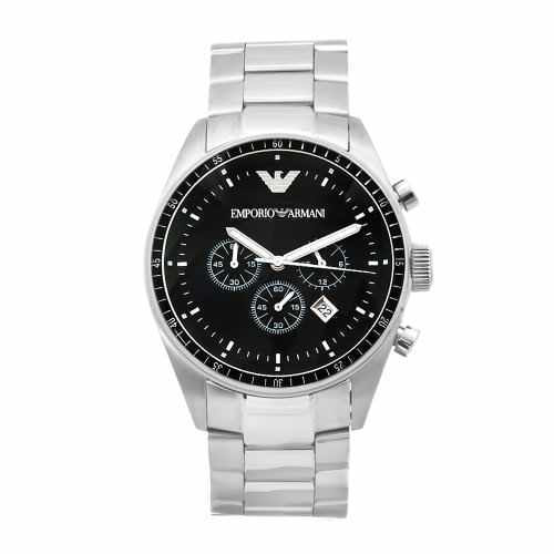 Chronograph Black Dial Stainless Steel AR0585