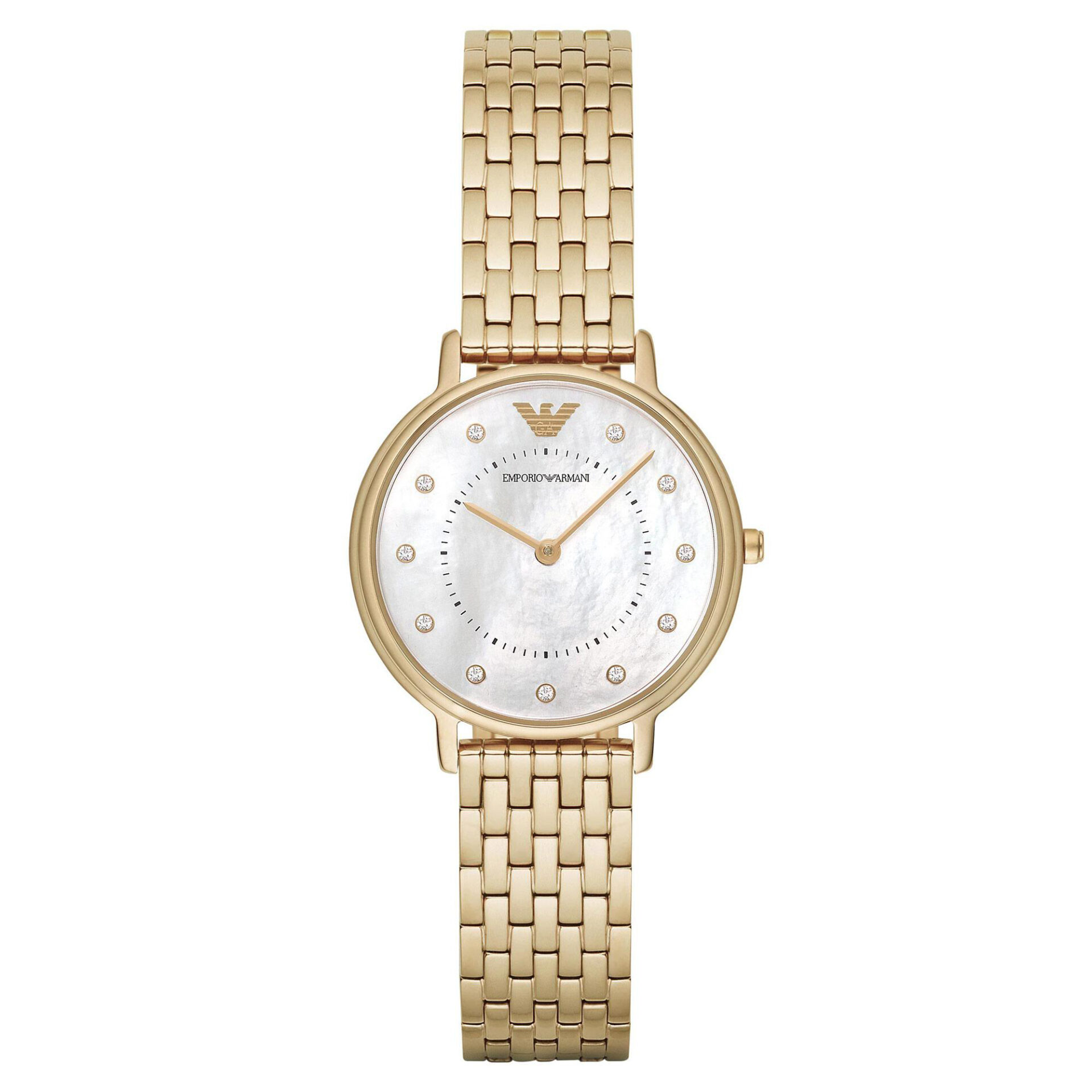 Kappa White Mother of Pearl Dial Gold-Tone Stainless Steel Ladies Watch AR11007 32mm