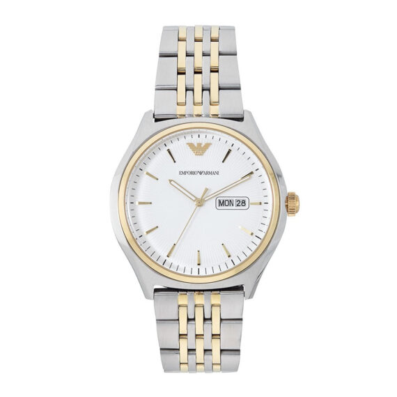 Cream Dial Two-Tone Stainless Steel Men's Watch AR11034 43mm
