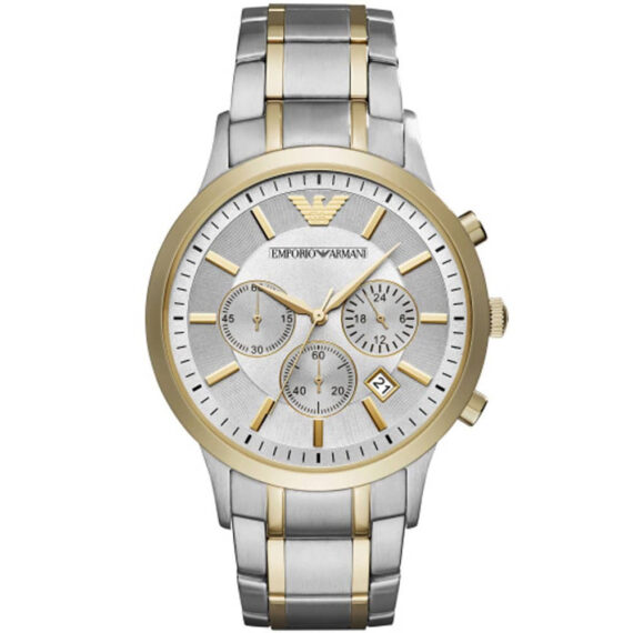 Renato Chronograph Silver Dial Two-Tone AR11076
