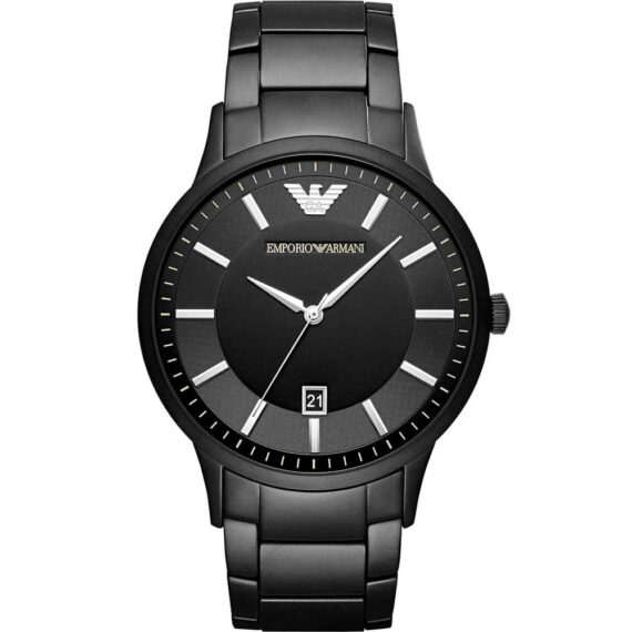 Renato Slim Black Dial Stainless Steel AR11079 43mm