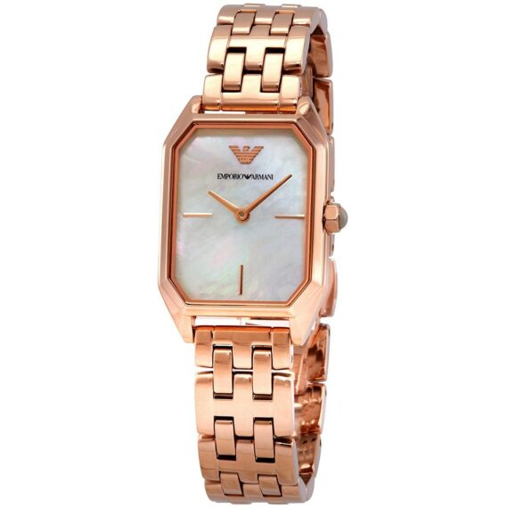 Gioia Quartz White Mother of Pearl Dial Rose Gold-tone AR11147