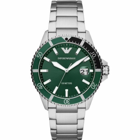 Diver Quartz Green Dial Steel Bracelet AR11338 42mm