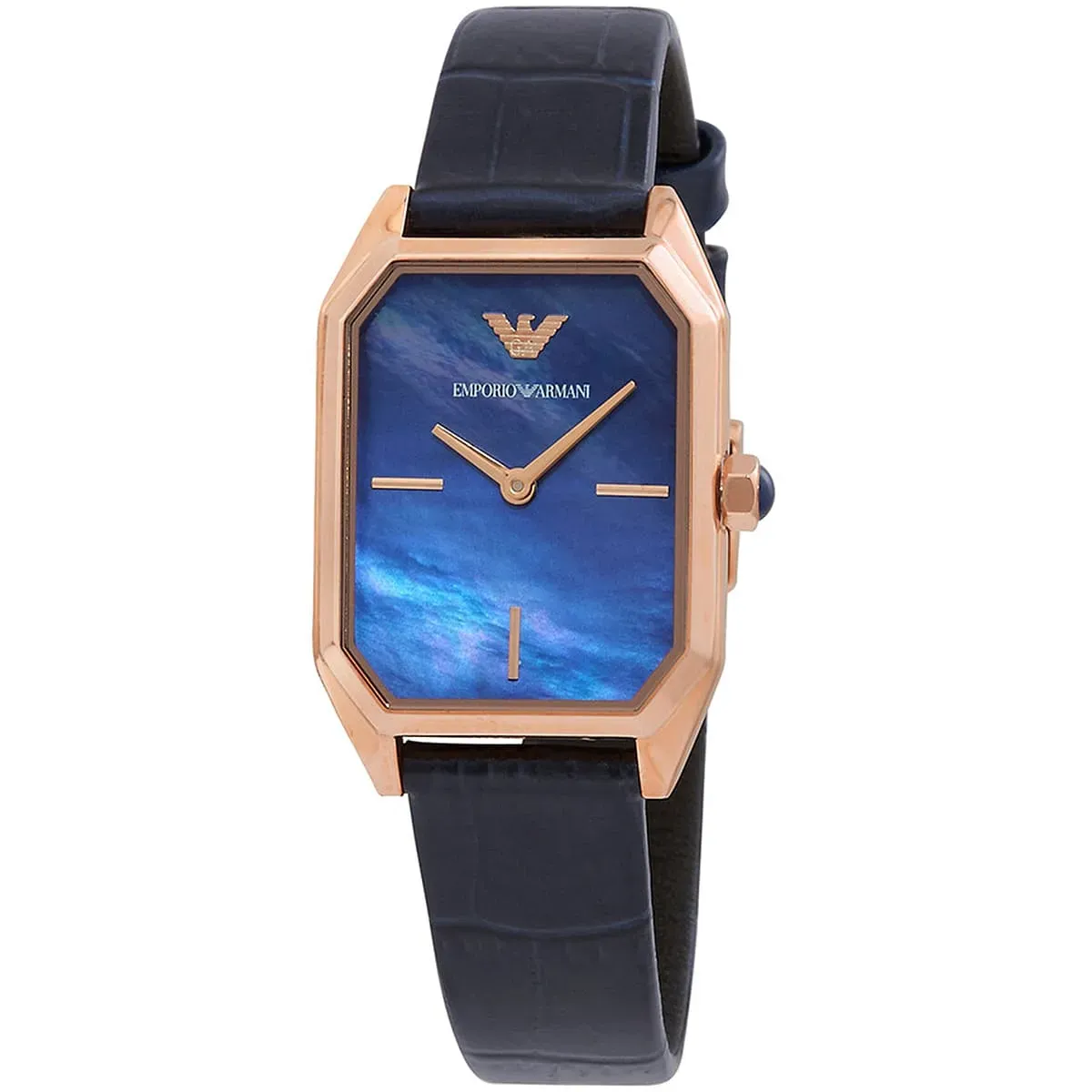 Gioia Quartz Blue Mother of Pearl Dial Blue Leather Ladies Watch AR11426