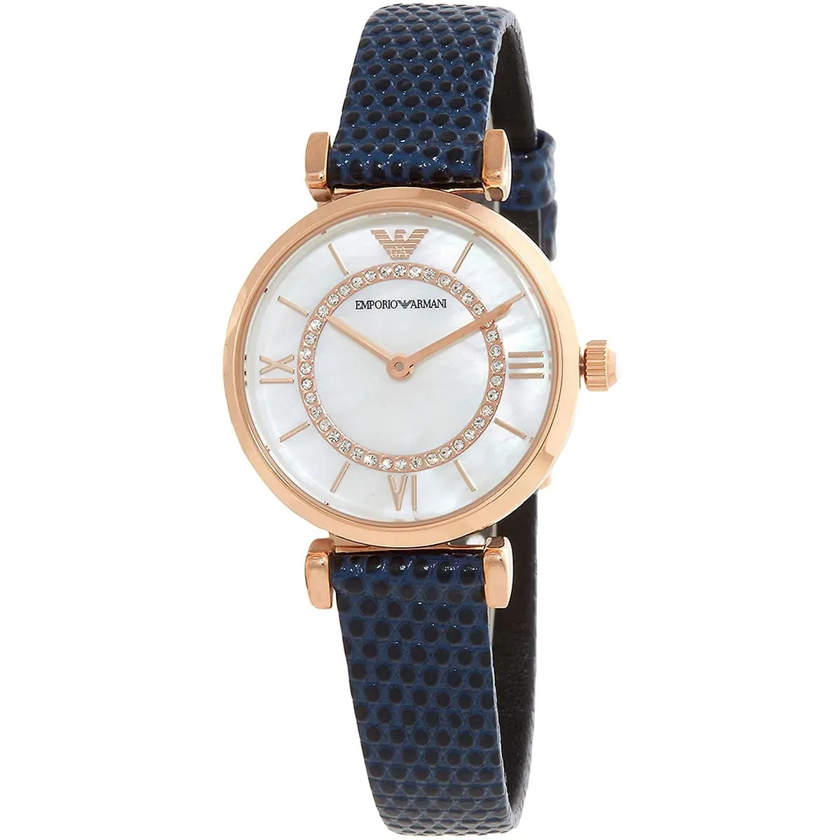Gianni T-Bar Mother of Pearl Blue Leather AR11468