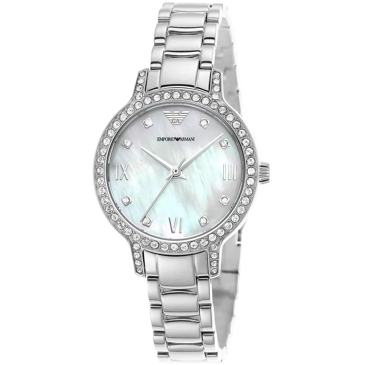 Cleo Mother-of-Pearl Quartz Stainless Steel Ladies Watch AR11484