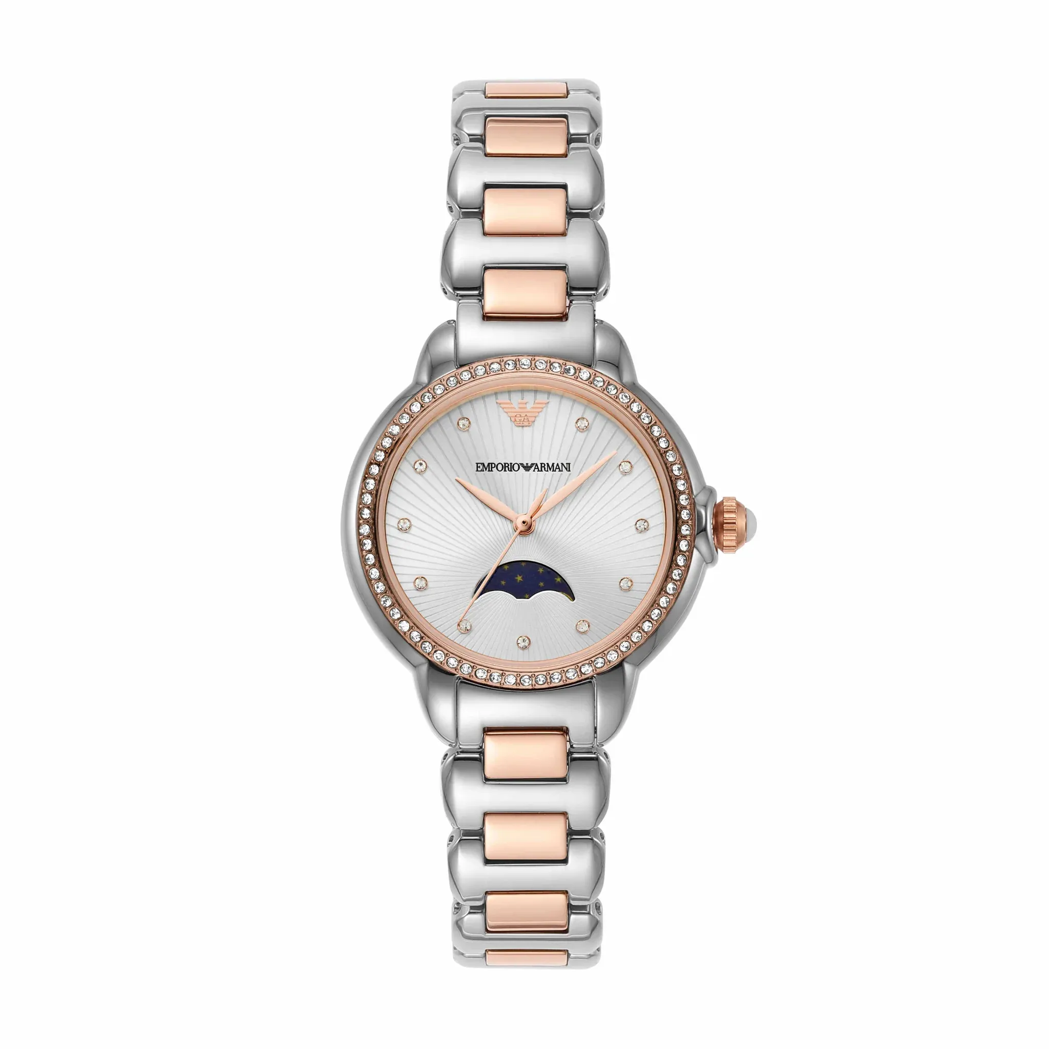 Mia Three-Hand Moonphase Silver Dial Two-Tone Stainless Steel AR11567 32mm