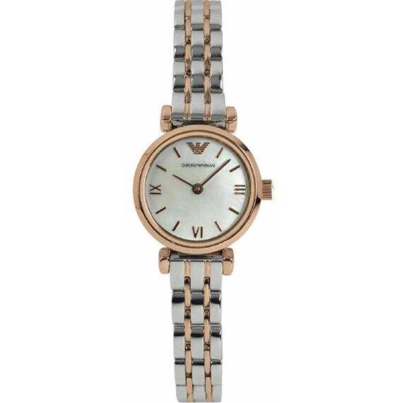 Gianni T-Bar Mini AR1689 Ladies' Two-Tone Mother of Pearl Dial 22mm
