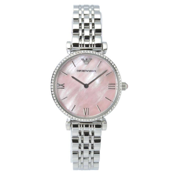 Gianni T-Bar Crystal Pink Mother of Pearl AR1779 32mm