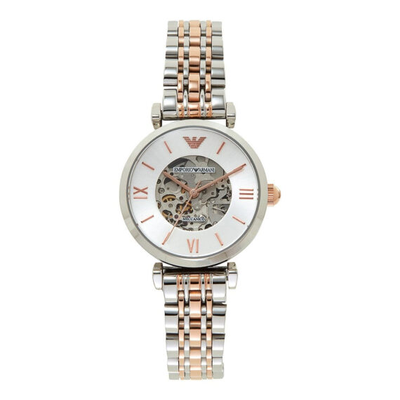 Gianni T-Bar Automatic Silver-Tone and Rose Gold-Tone AR1992 32mm
