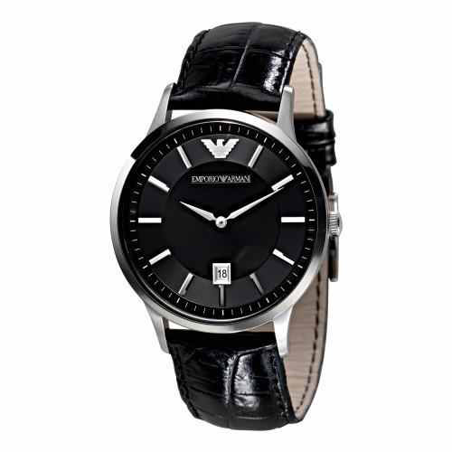 Renato AR2411 Black Dial Leather Strap 43mm