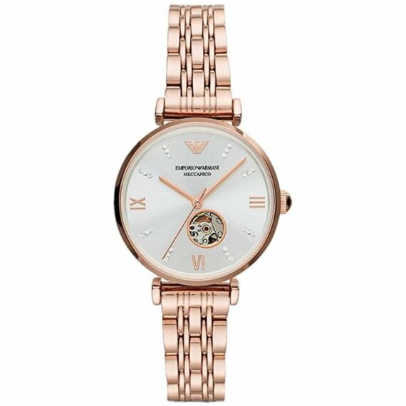 Gianni T-Bar Automatic Crystal Silver Dial AR60023 34mm