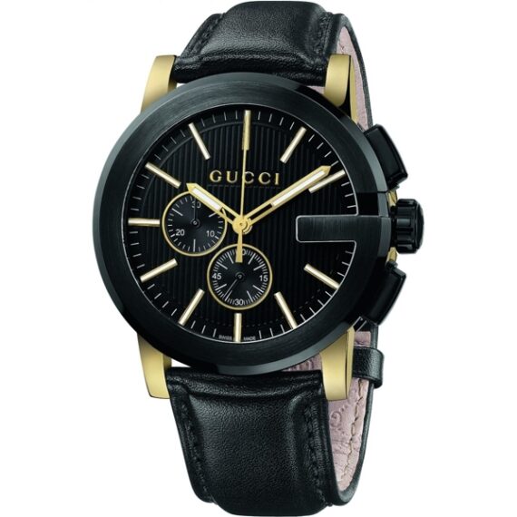G-Chrono Chronograph Black Dial Men's Watch YA101203 44mm
