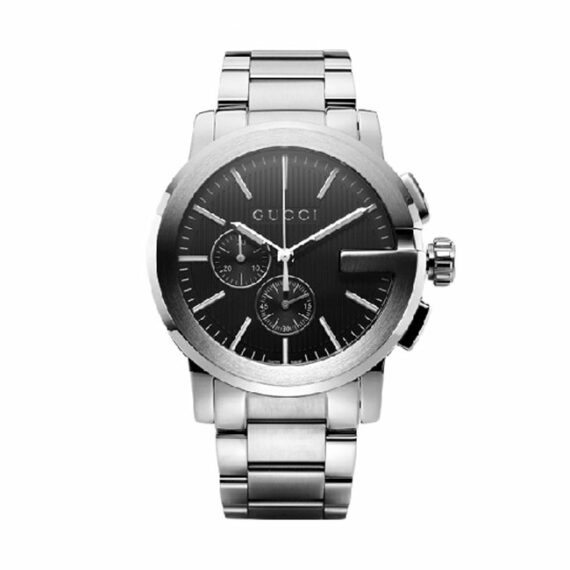 G-Chrono Chronograph Black Dial Steel YA101204 44mm