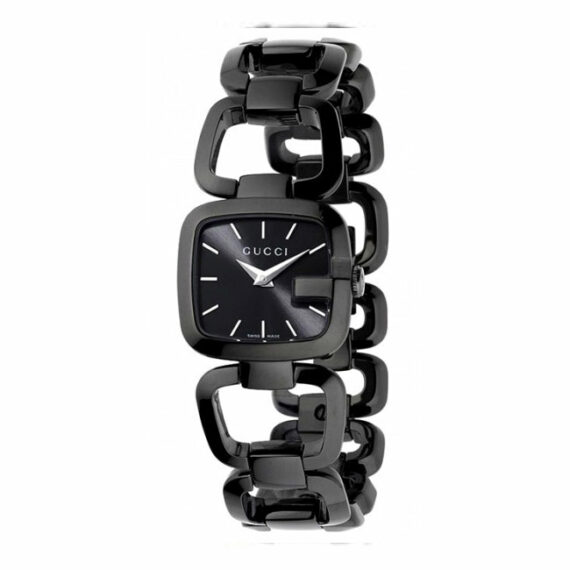 G-Gucci Black Dial Quartz YA125403 30mm