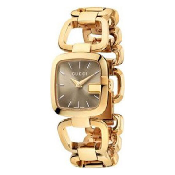 G-Gucci Gold-Tone PVD Stainless Steel Bracelet Watch YA125511 24x22mm