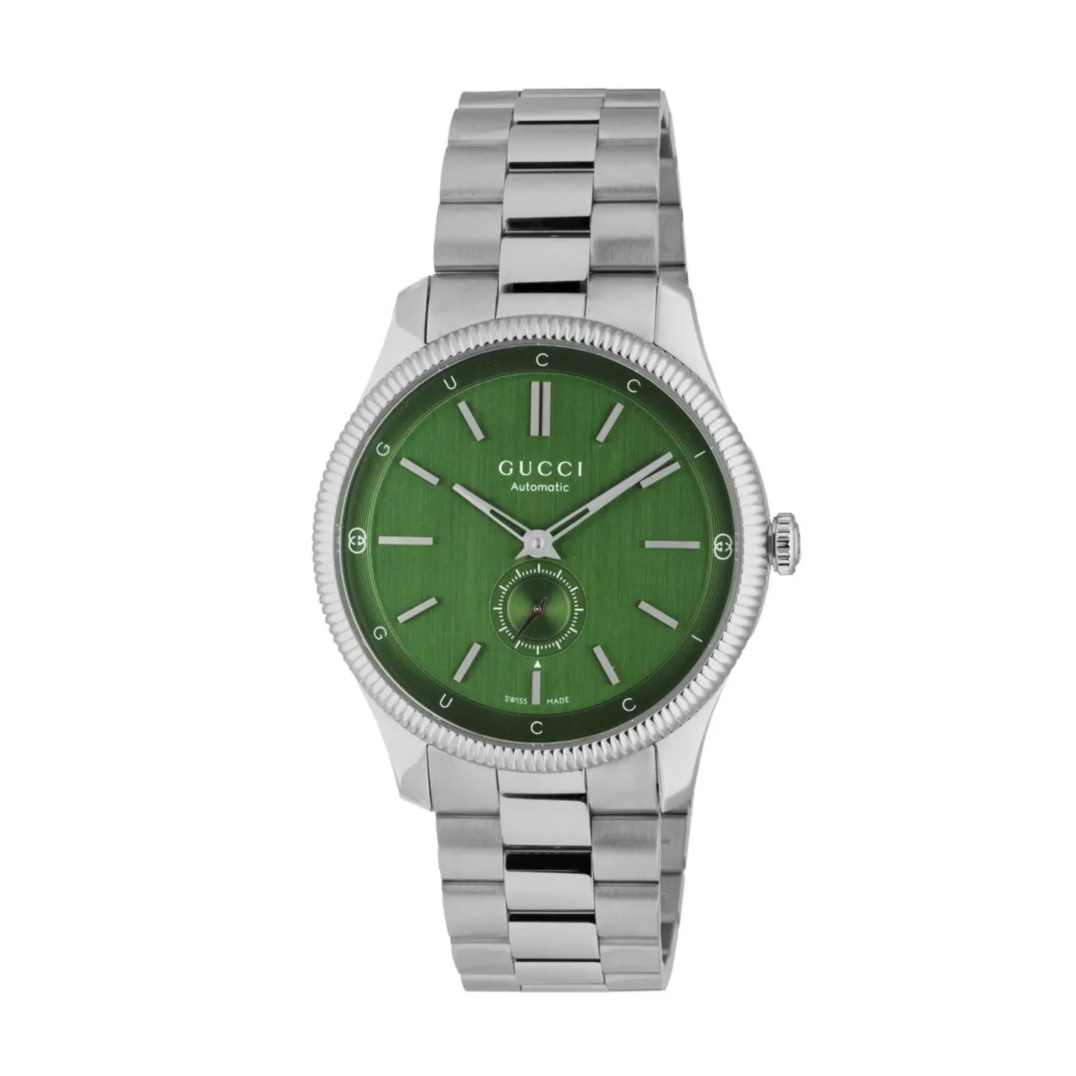 Gucci G-Timeless Automatic YA126397 Green Dial Stainless Steel Watch Ref. YA126397