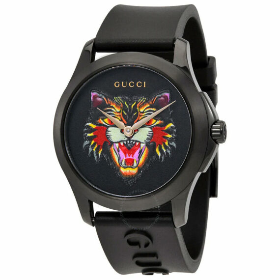 G-Timeless Cat Motif Black Dial YA1264021 38mm