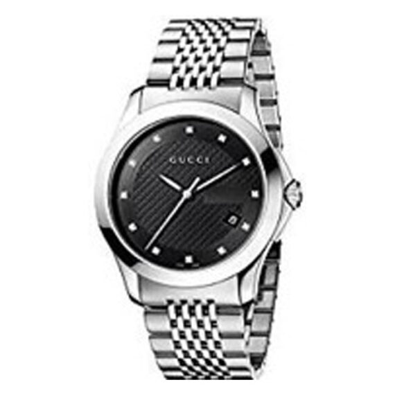 G-Timeless Black Diamond Dial Steel YA126405 38mm