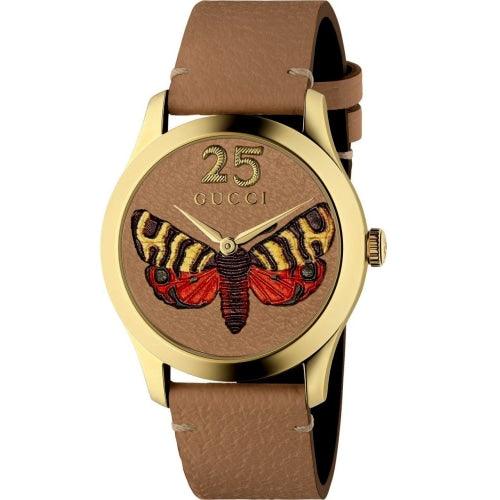 G-Timeless Tan Butterfly Dial YA1264063 38mm