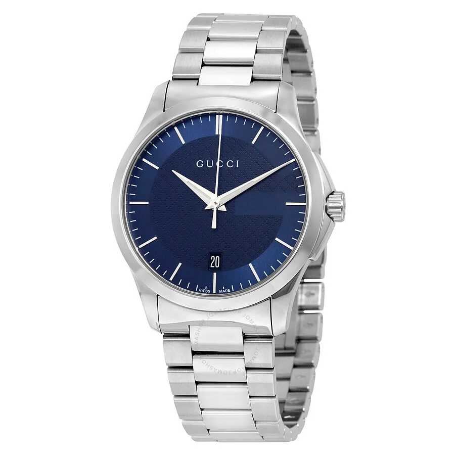 G-Timeless Blue Dial Stainless Steel Unisex YA126440 38mm