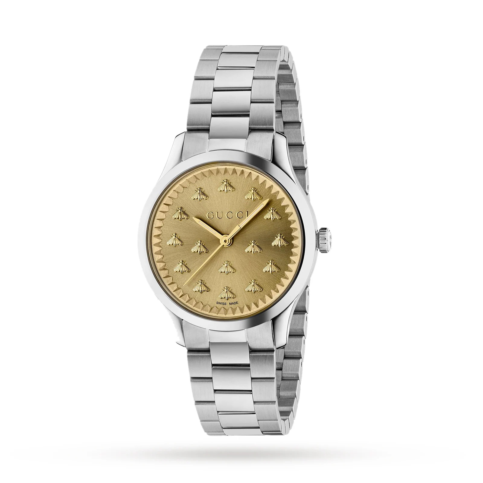 G-Timeless 32MM Quartz S-Steel Gold Dial Women's Watch - YA1265035