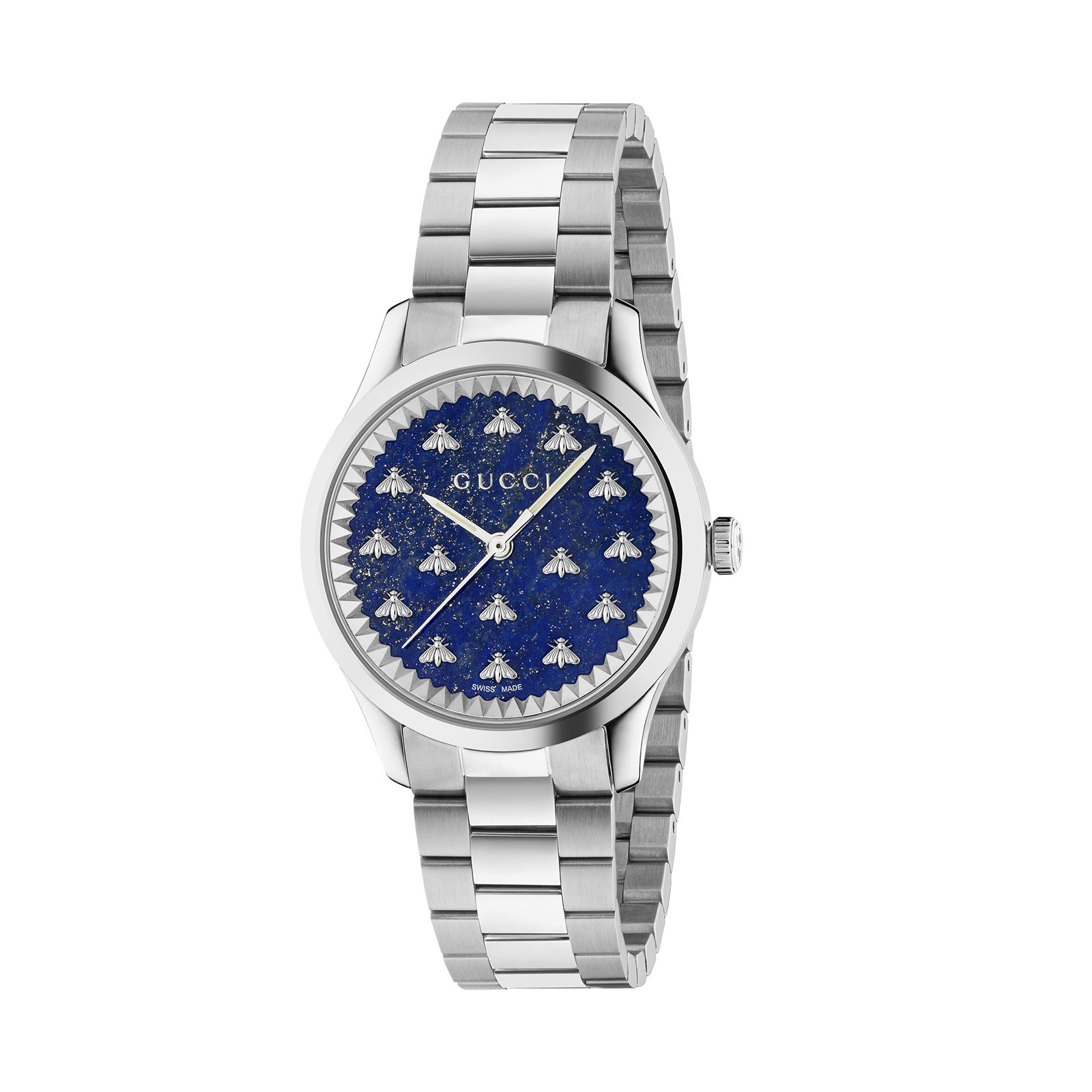 G-Timeless Watch with Bees Blue Dial YA1265043 32mm