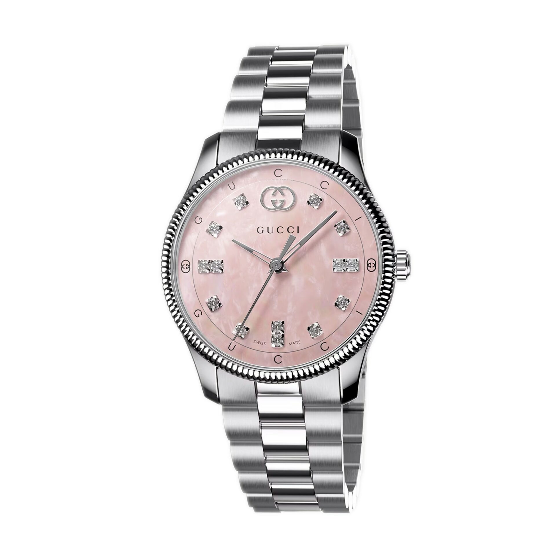 G-Timeless 29mm Pink Mother-of-Pearl Diamond Dial YA1265062