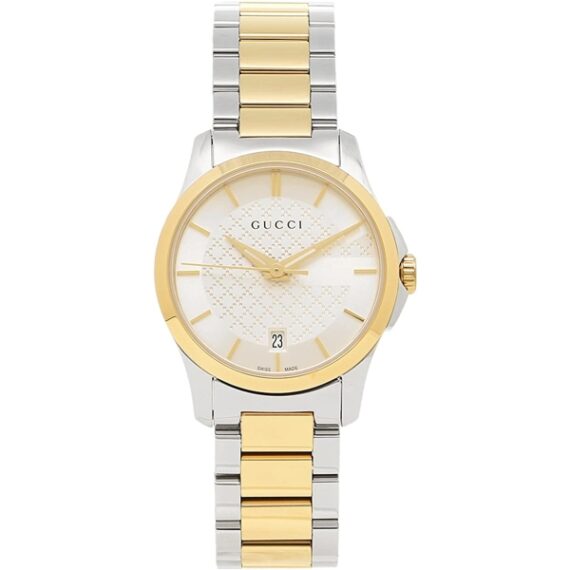 G-Timeless Silver Dial Two-Tone YA126563 27mm