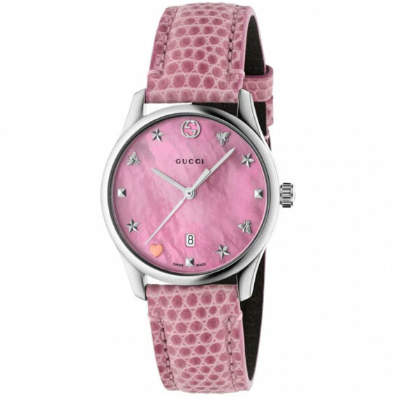 G-Timeless Pink Mother of Pearl Quartz YA126586 29mm