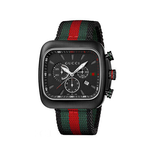 Coupe Chronograph Black Dial Nylon Strap YA131202