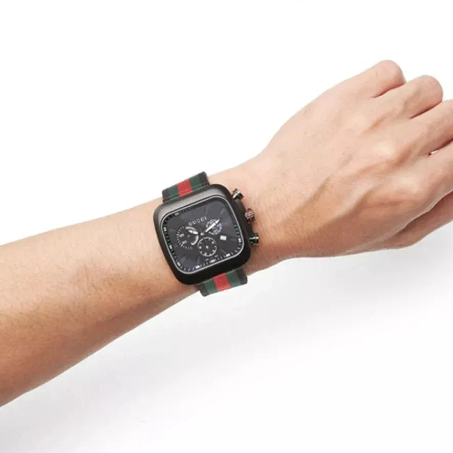 Coupe Chronograph Black Dial Nylon Strap YA131202 - Image 3
