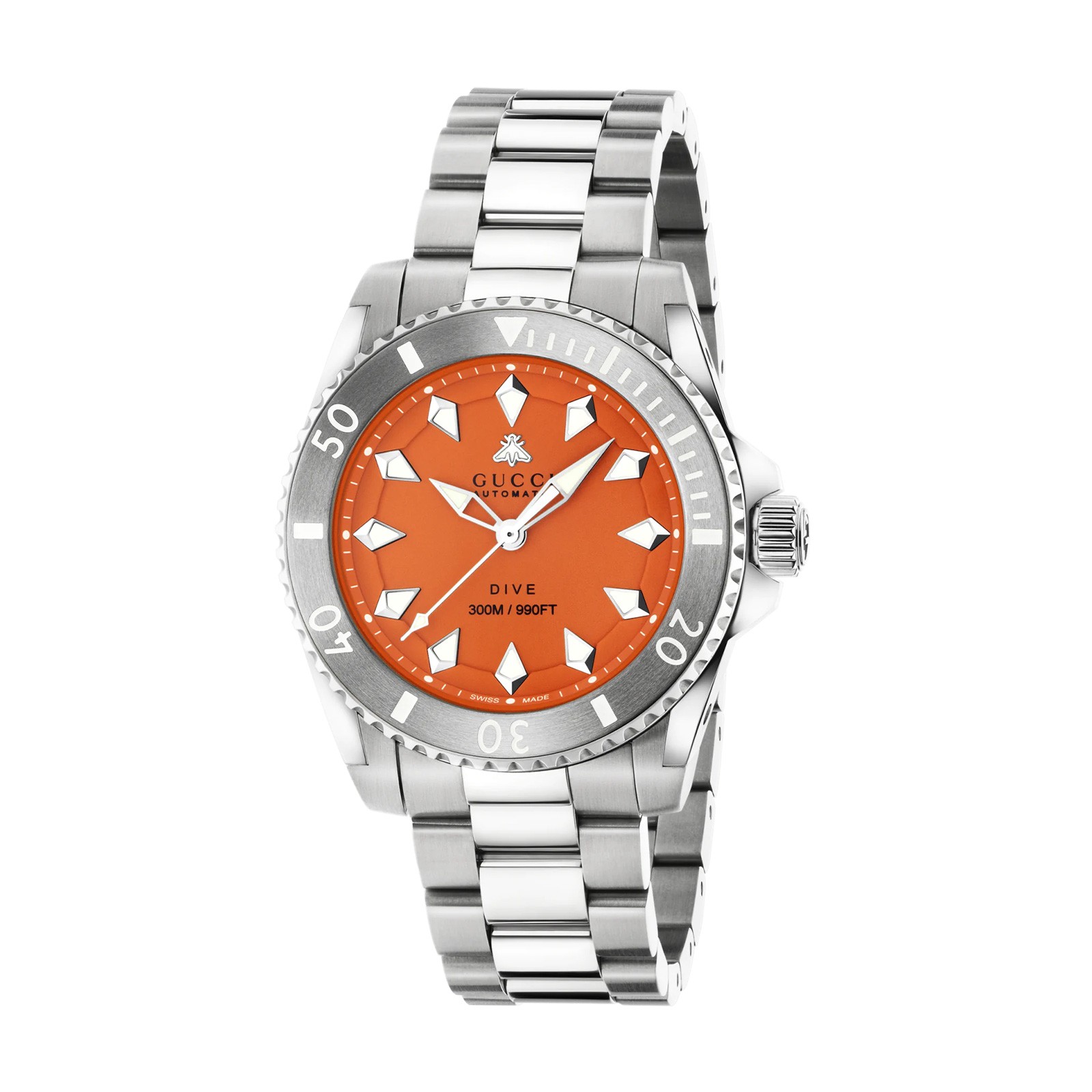 Dive Automatic Orange Dial Men's Watch YA136355