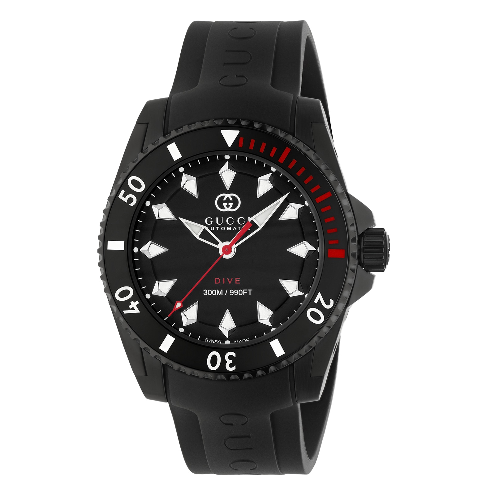 Dive Watch 40mm Ceramic Bezel on Black Rubber Strap YA136361