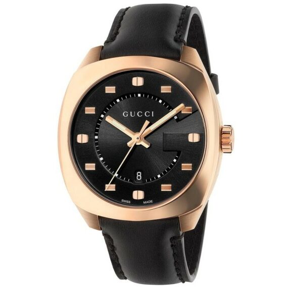 GG2570 Black Dial Rose Gold-tone Men's Watch YA142309
