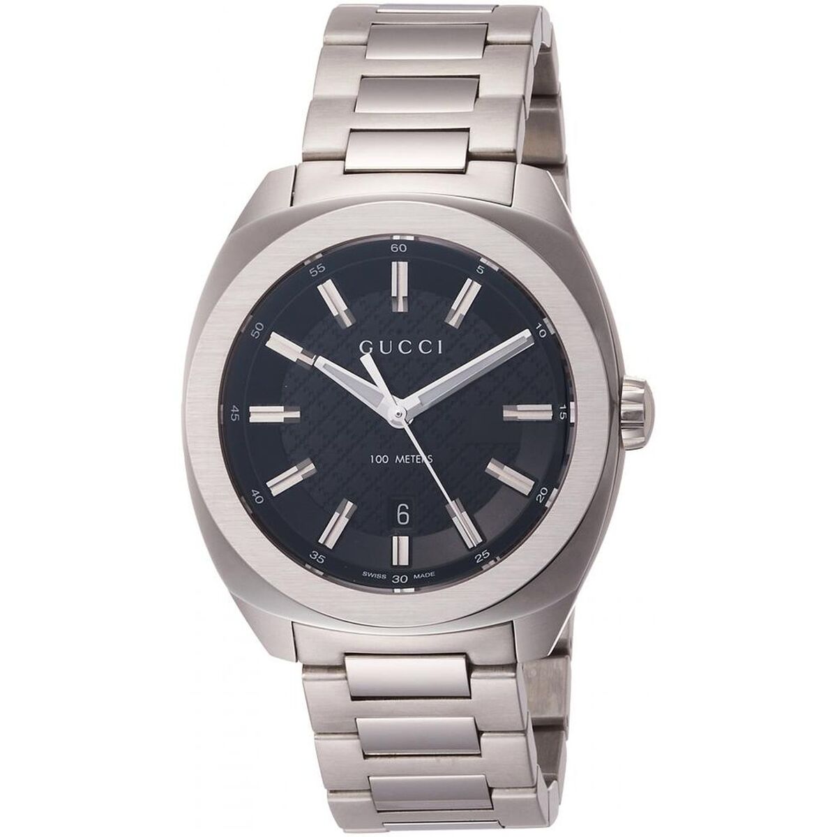 Quartz Black Dial Stainless Steel Gg2570 Collection -YA142312