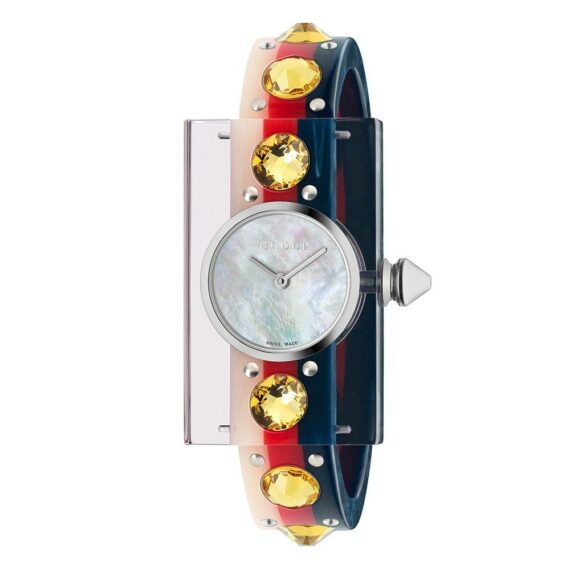 Vintage Web Mother of Pearl Quartz Watch YA143524