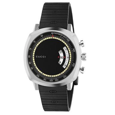Grip Black Dial Black Rubber Strap YA157301 40mm