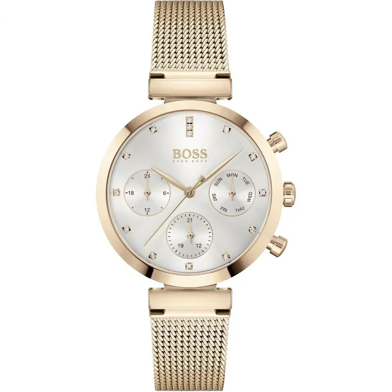 Flawless Multi-Function Rose Gold Mesh Watch 1502553