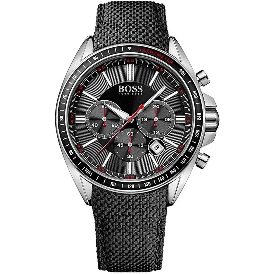 Driver Chronograph Black Dial Black Nylon Strap 1513087