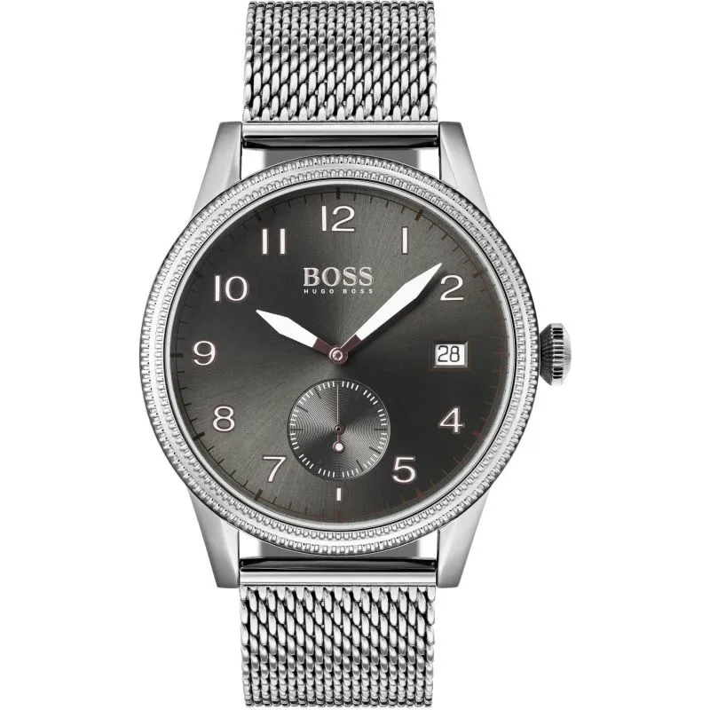 Legacy Grey Dial Stainless Steel Mesh Men's Watch 1513673