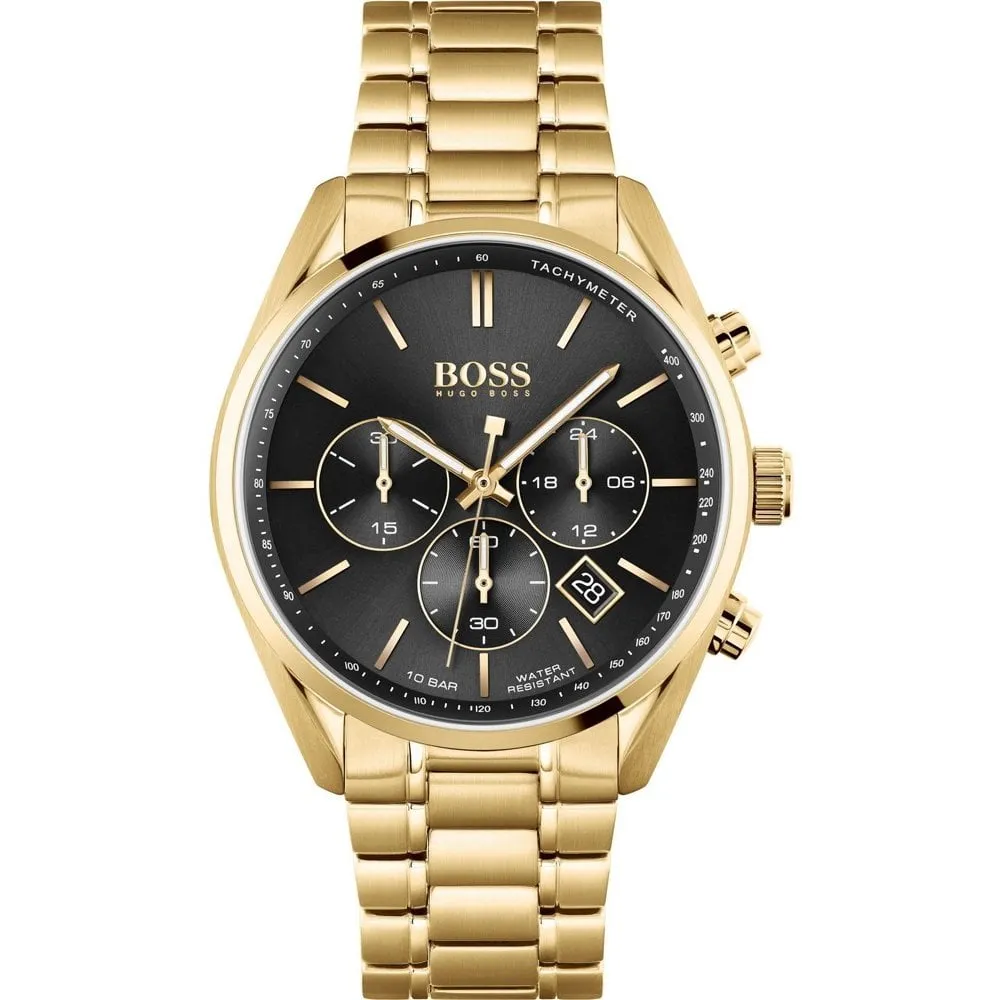 Champion Chronograph Gold Steel Black Dial 1513848