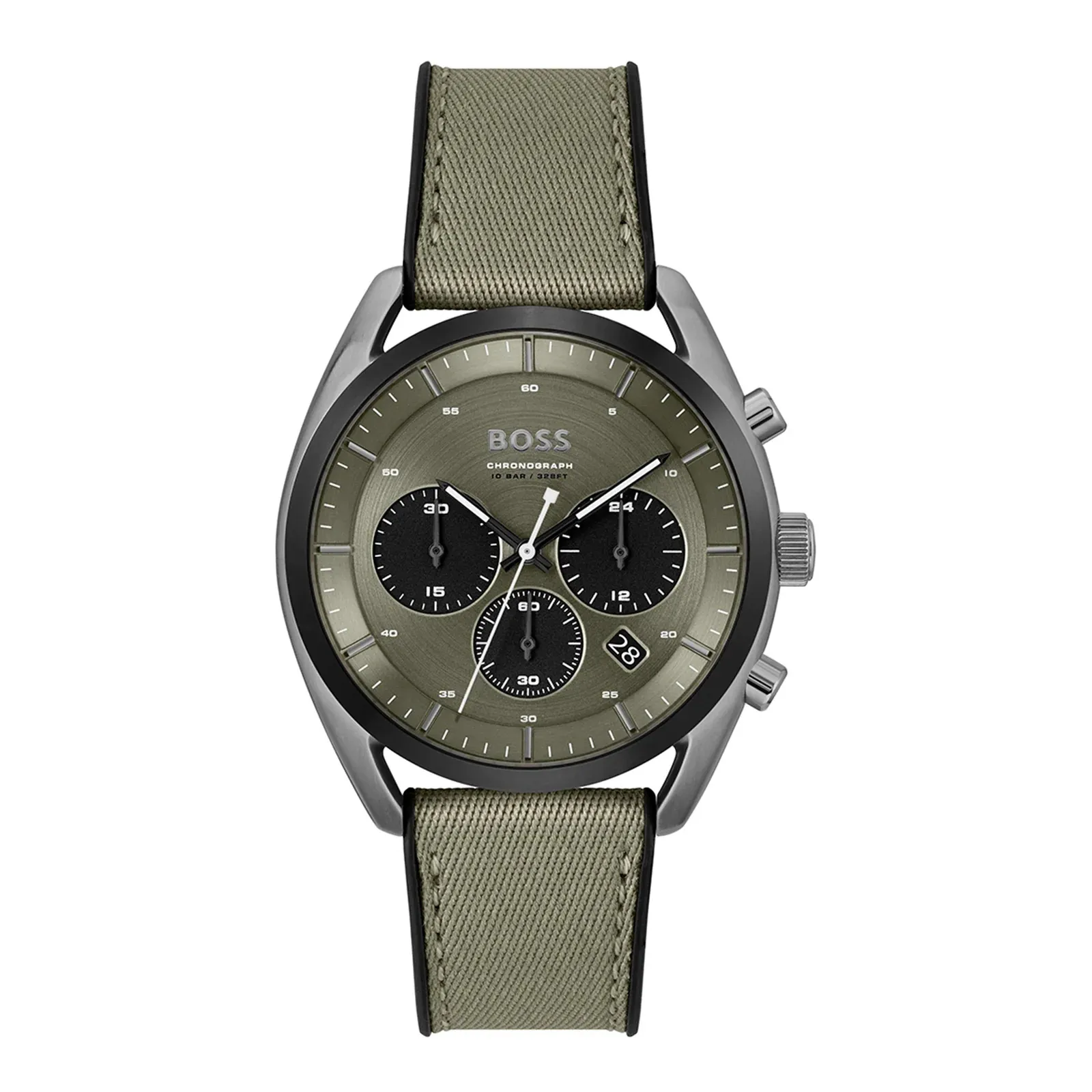 Top Chronograph Green Silicone Strap Watch 1514092