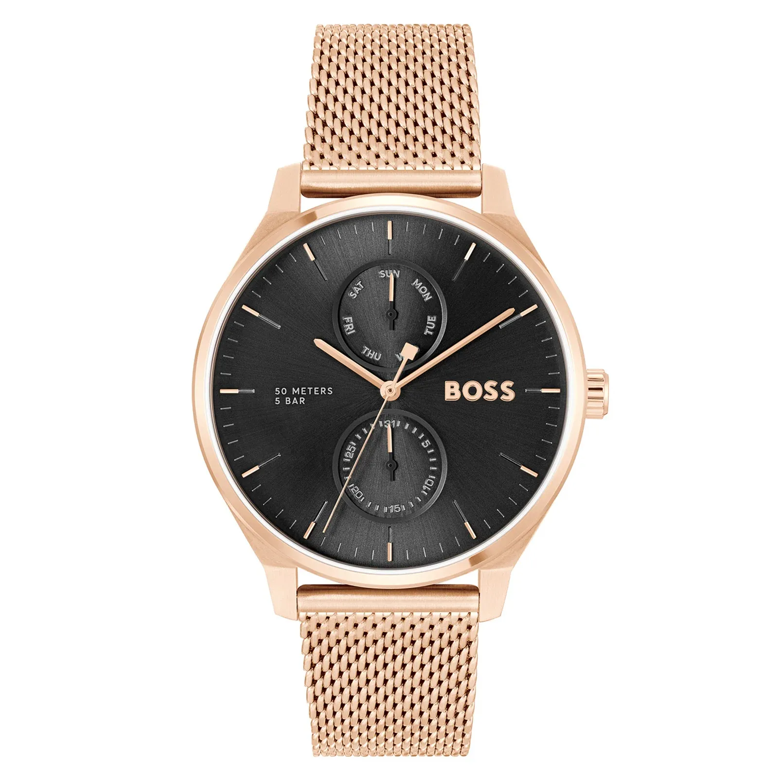 Tyler Rose Gold Plated Stainless Steel Mesh Bracelet 1514104