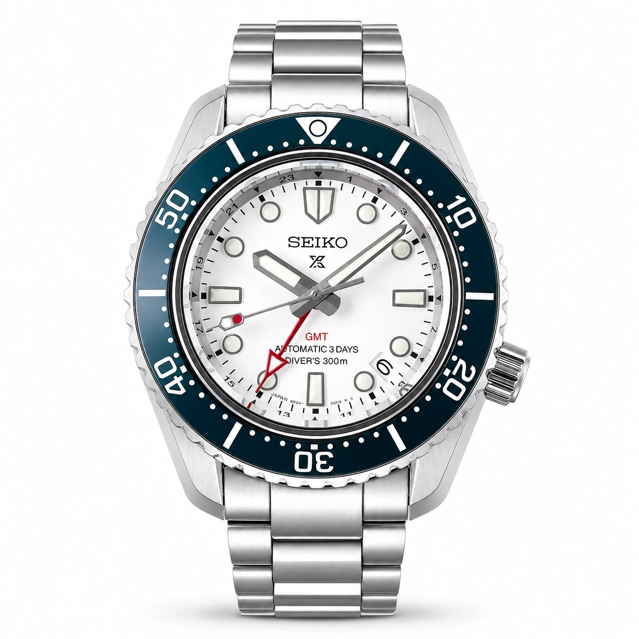 Seiko Prospex SPB519J1 Silver Dial Automatic GMT Diver Watch Ref. SPB519J1