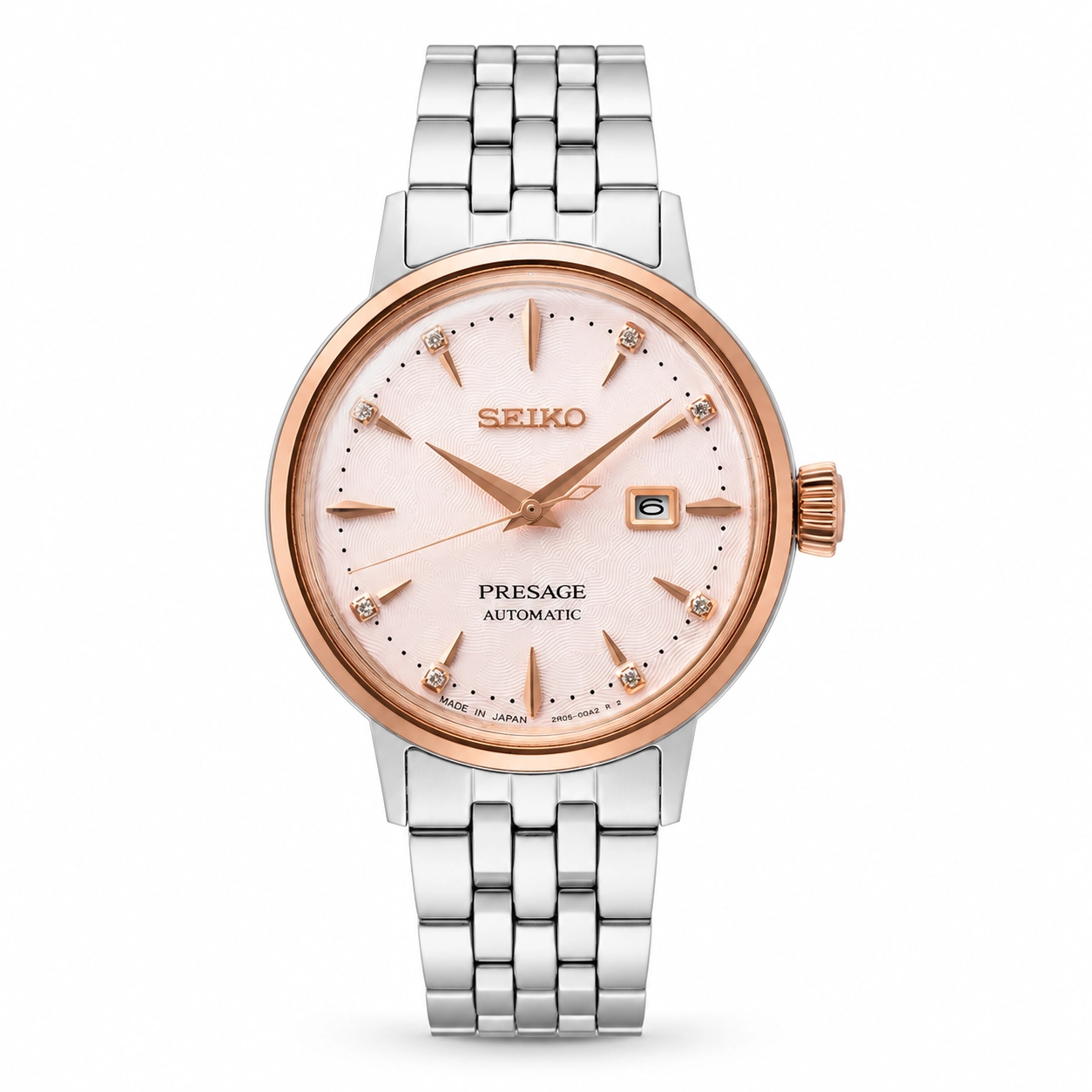 Seiko Presage Cocktail Time Ladies SRE012J1 Pink Gold Dial Automatic Watch Ref. SRE012J1