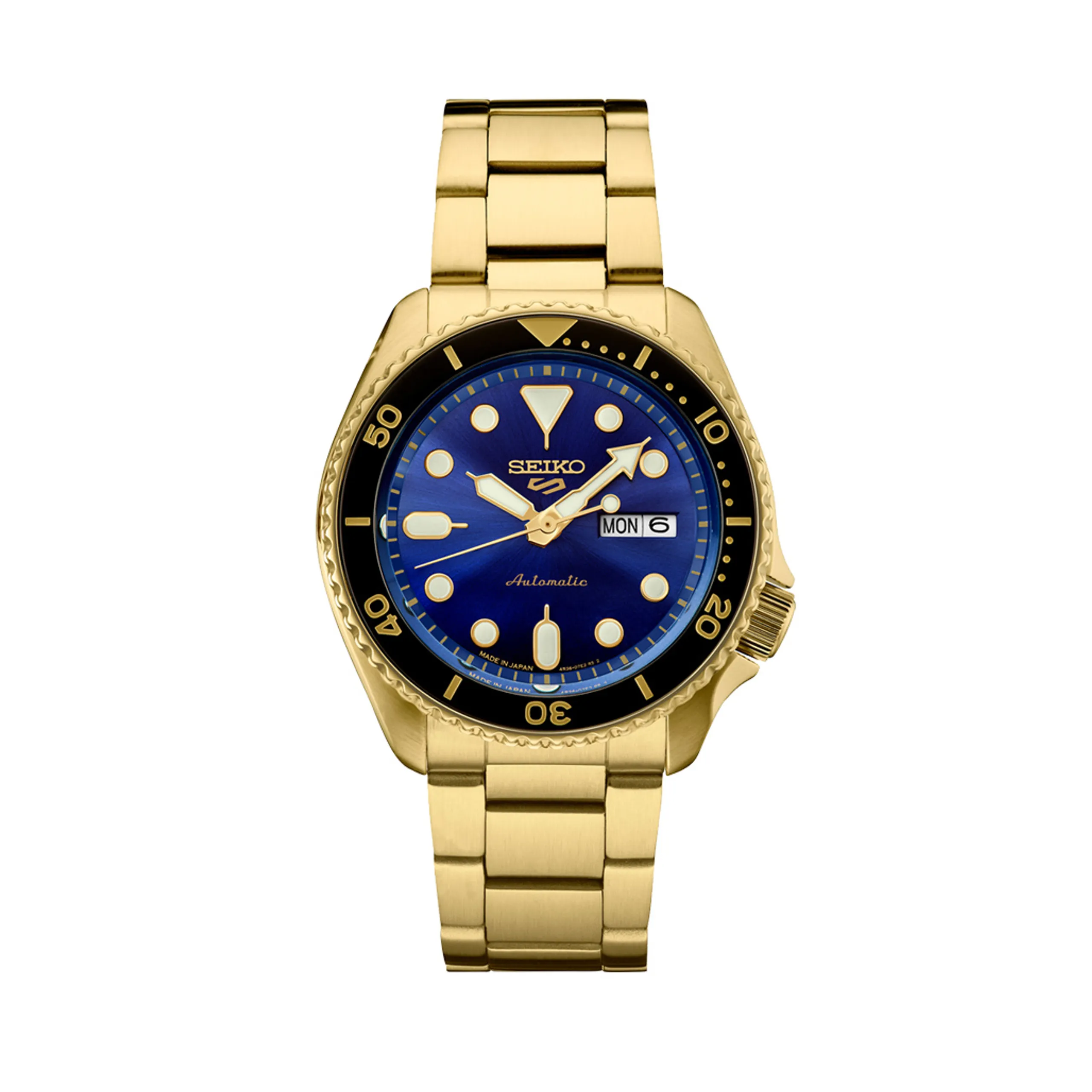 5 Sports Automatic Blue Dial Gold-Tone SRPK20